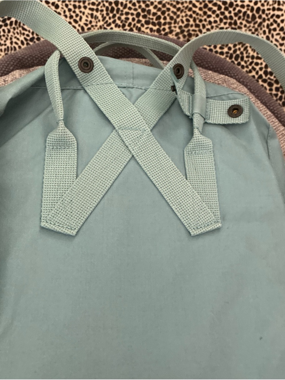 Fjallraven Kanken 23510 Backpack Seat Pad Blue Gray Travel School - Picture 5 of 14